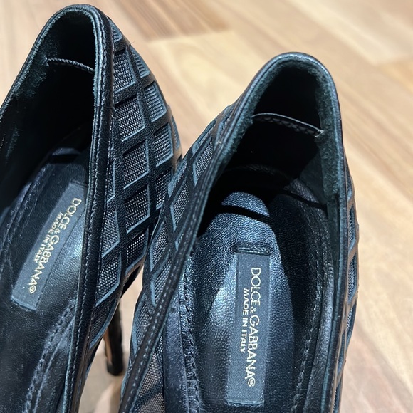 Dolce & Gabbana leather and mesh heels - Picture 6 of 6